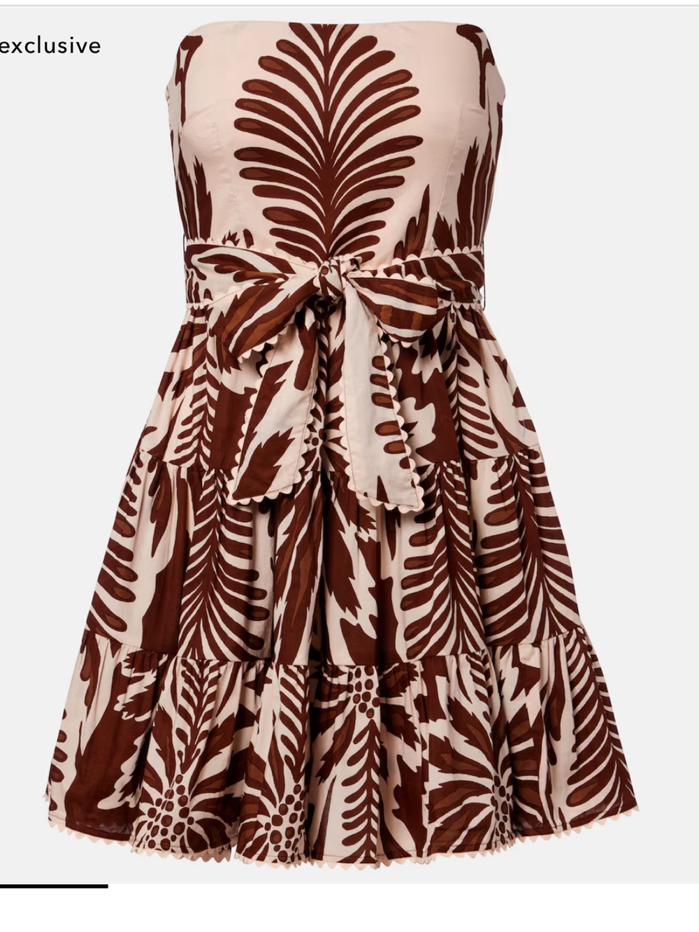 Poupette St Barth
Christine cotton bandeau minidress